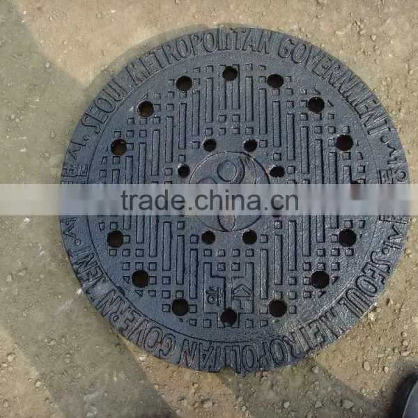 Nodular Cast Iron Manhole Covers Anti-theft Heavy Duty Corrosion Resistant Security OEM Manhole Covers China Factory Well Lid photo-2