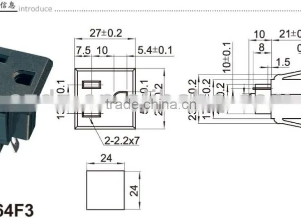 ac Power Socket Connector,alloy Material Electrical Plug DC Stereo Switch photo-4