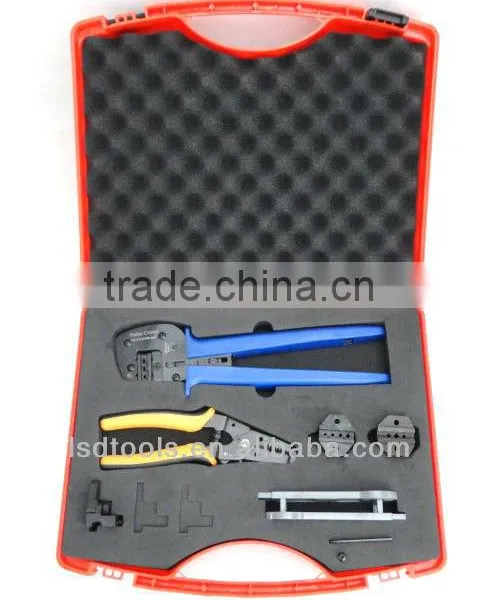 Solar PV Tool Set MC4 Crimping Tool Kit A2546-5D2, Combination Tool Set for Solar PV Cables and MC4, MC3, Tyco Connectors