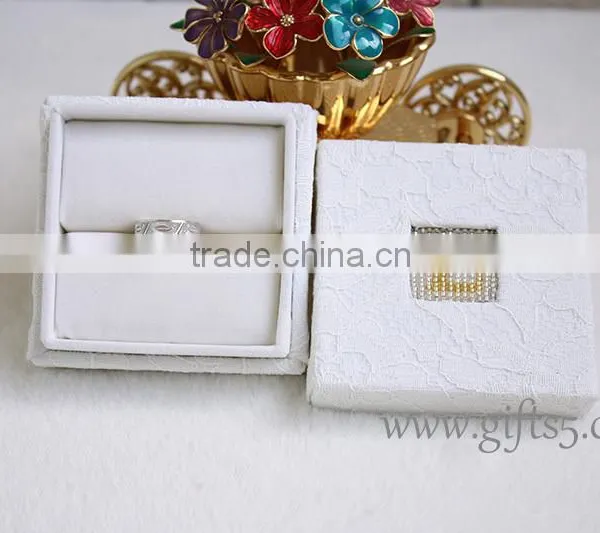 Custom Unique Box for Wedding Rings for Sale With Beaded Name Plate of L photo-3