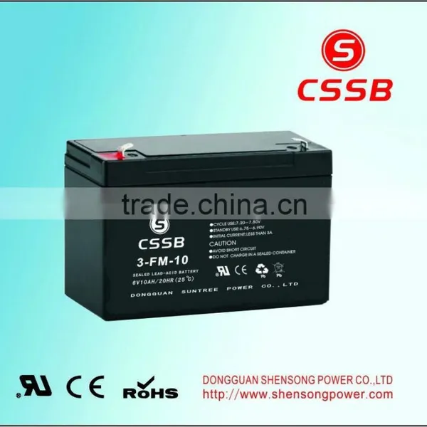 Sealed Rechargeable Lead Acid Battery 6V9AH
