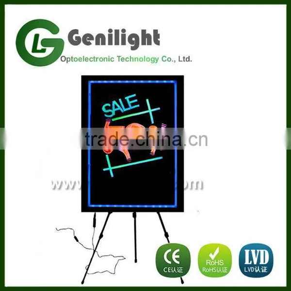 60*80cm acrylic panel changeable led menu writing board consumer electronic