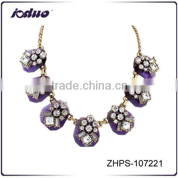Punk Fashion Personality Geometric Rhinestone Necklace