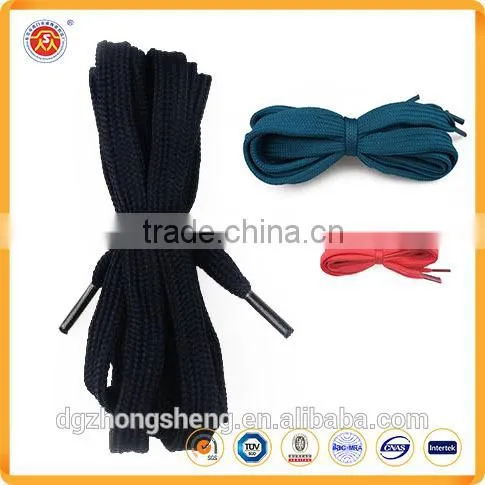 Colorful Flat Shoelaces With Metal Tips Custom Logo Shoelace Charms Shoelace photo-2