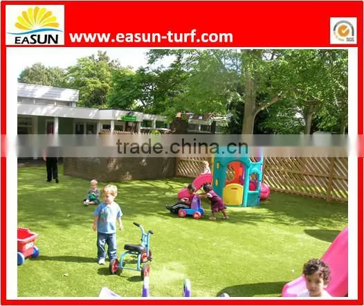 Artificial Grass Interlocking Puzzle Mat For Playground photo-6