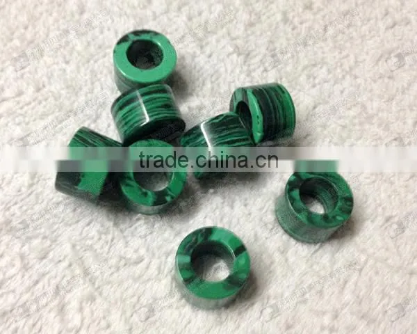 Body Piercing Jewelry,malachite Stone Tunnel Ear Plugs photo-2