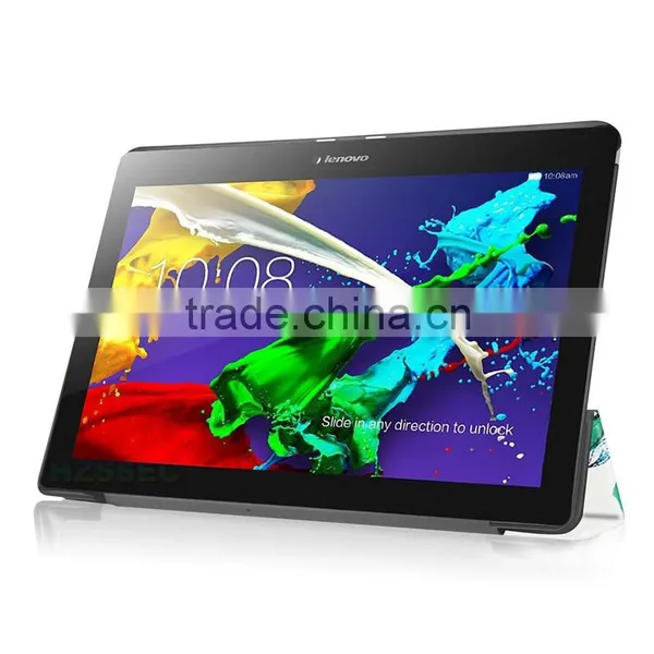 Joy Tree Pattern Protective Case Three Folding Leather Case for 10.1 Inch Lenovo Tab 2 X30 A10-30 photo-5