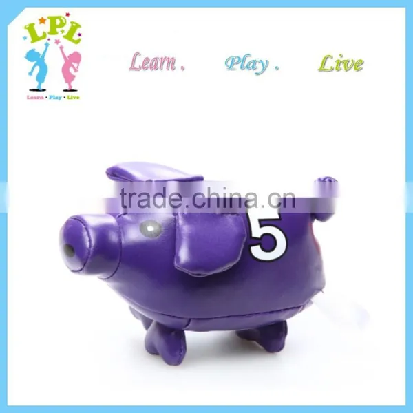 Promotion PU Material Number Hacky Sack,mini Pig Juggling Ball photo-4