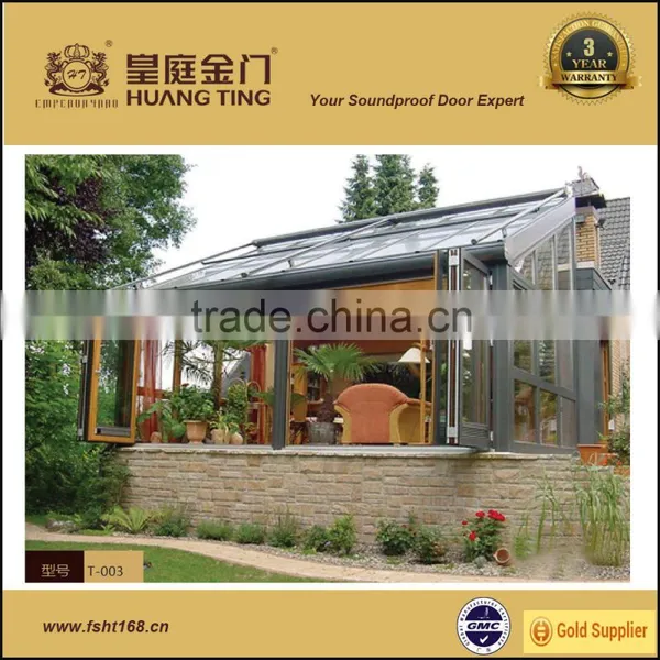 Elegant Style Beautiful Triangle Design Aluminum Frame Glass House