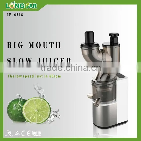LF-6218 New Arrival 200W AC Induction Motor 80mm Whole Apple Fruit Big Mouth 43 RPM Cold Press Slow Juicer photo-5
