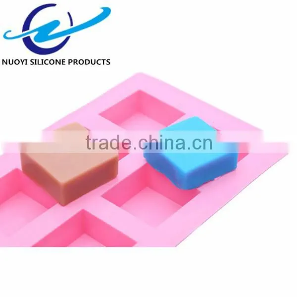 6 Cavities Square Shape Hand Made Soap Mold photo-5