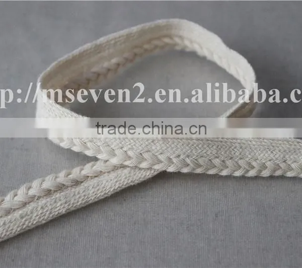 Braided Ribbon Piping Tape, 100% Cotton in 1.6cm photo-4