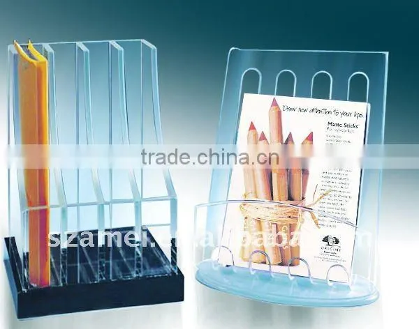office stationery stacking acrylic document tray