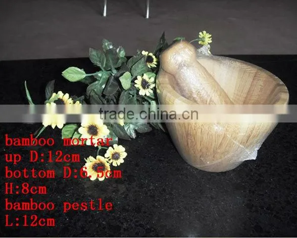 Bamboo Mortar and Pestle