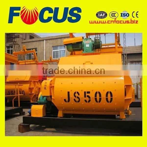 Factory Direct Selling Double Horizontal Shafts Concrete Mixer Js500 photo-4