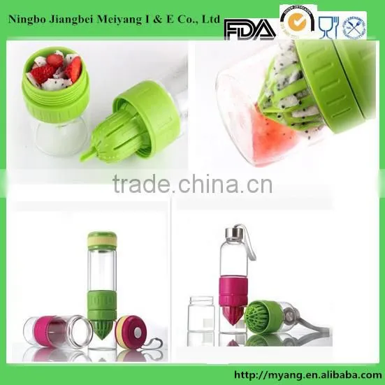 Lemon Juicer Glass Bottle/Transparent Fruit Juicer Glass Lemon Bottle /subzero Glass Water Bottle photo-4