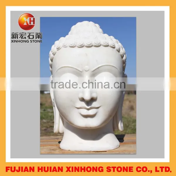Granite With Marble Stone Hand Carved Buddha Head Statue photo-2