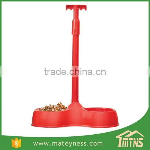 Pet Feeding Bowl With Telescopic Handle for Cats Dogs photo-4