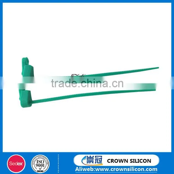 Flexible Slide Fastener Shape Silicone Cable Tie, Recyclable Silicone Food Loop photo-4
