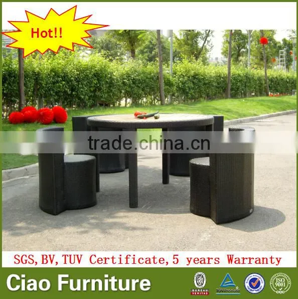 Outdoor Furniture Garden Coffee Shop Table Chair Modern Dining Set photo-2