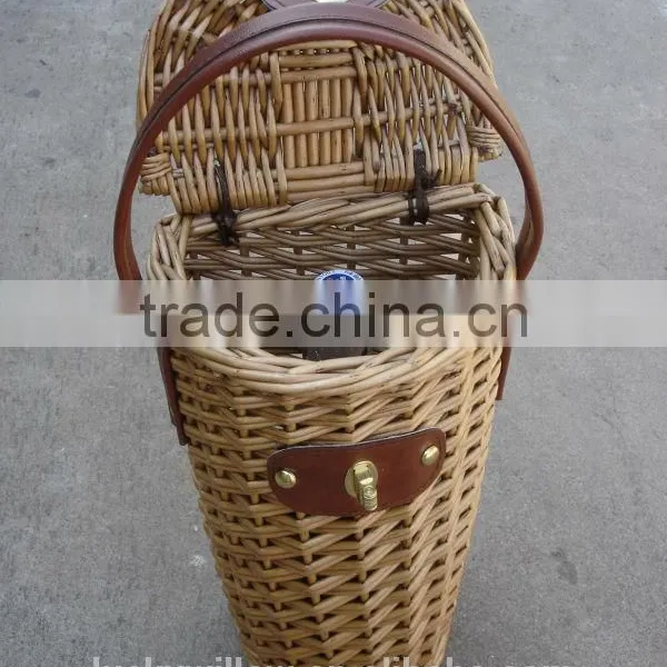 Willow Drinks Baskets, ,Glass Divider Basket,wicke Bottle Carrier Basket photo-2