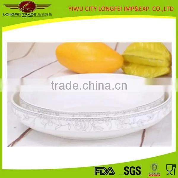 Drinkware Cheap Round White Ceramic Dinner Plate photo-2
