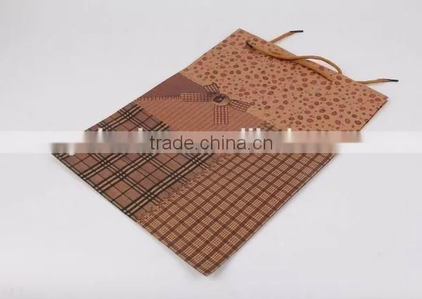 Printed Foldable Gift Bag / Retro Look Shopping Paper Bag photo-4