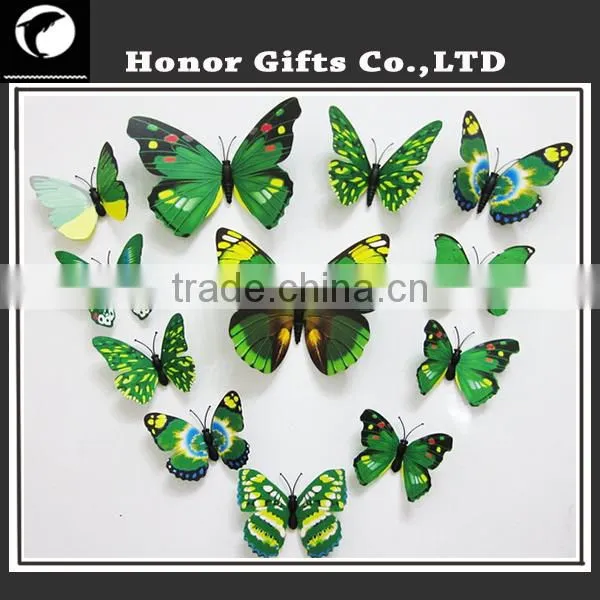 Colorful Promotional Home Decorative Plastic 3D Butterfly Stickers photo-5