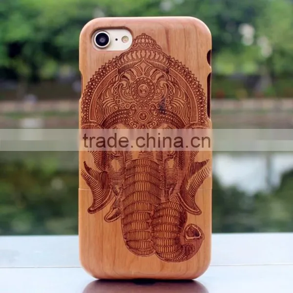 Classical Chinese Walnut/bamboo/rosewood/cherry/maya Cartoon Cell Phone Case for Iphone photo-3