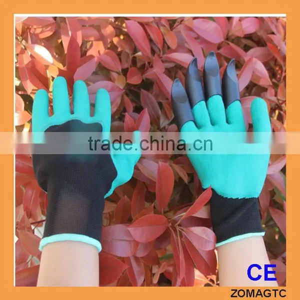 Garden Genie Gloves - Garden Gloves For Digging & Planting No More Worn Out Fingertips Unisex Claws On Right Hand photo-3
