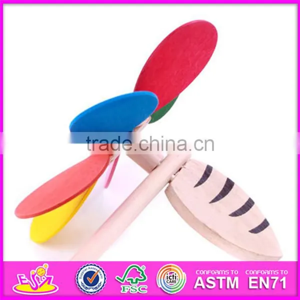 2016 год, лучшие продажи. Веселая деревянная детская ветрянка-игрушка W01A090 photo-4