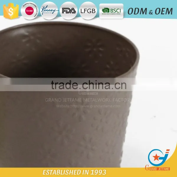 Wholesale Factory Price Garden Embossing Growing Plants in Pots Metal Decor Flower Pot photo-4