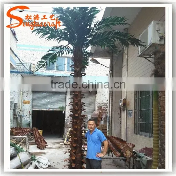 Hot Sale High-quality Decorative Palm Trees Cheap Artificial Palm Trees Landscaping Plastic Plam Trees and Plants photo-2