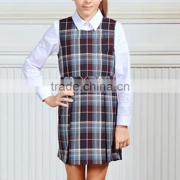 Hot Sale Classic Plaid School Uniform Dress For Girls photo-6