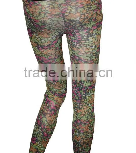 Digital Printed Nylon Leggings photo-2