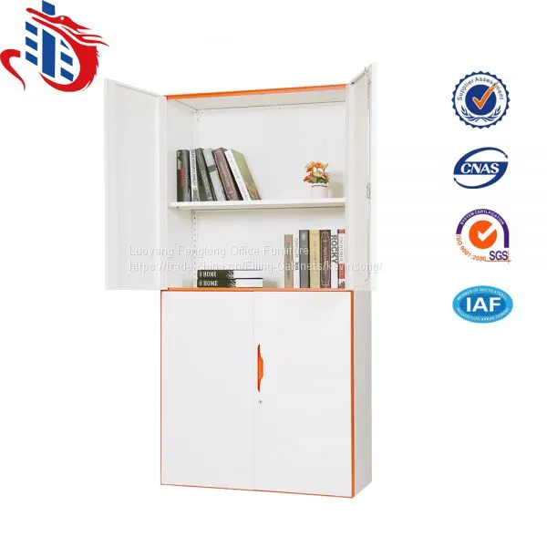 Modern Double Color Design 4 Door Display Cupboard Steel File Cabinets photo-4