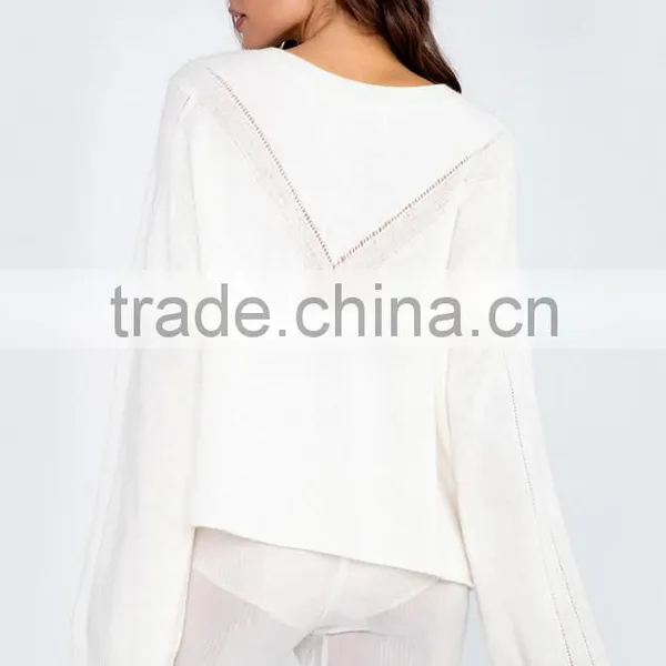 Fashion Plus Size Cashmere Merino Wool Plain Sweater Women photo-2