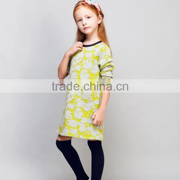 STOCK Available! COOL KID ZONE Autumn Casual Pullovers Scuba Dress Long Sleeve Girl Dress photo-6