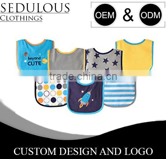 Stylish and Best Baby Bibs With Adjustable Snap Button or String on Back Side