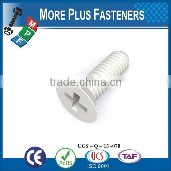 Made in Taiwan High Quality Phillips Flat Head Screw for Nylong Screw for Plastic photo-6