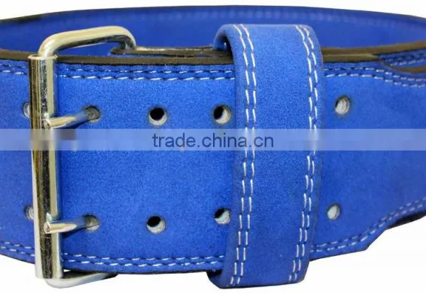 Leather Power Weight Lifting Belt 13 mm Lever Buckle and Pin Buckle photo-6