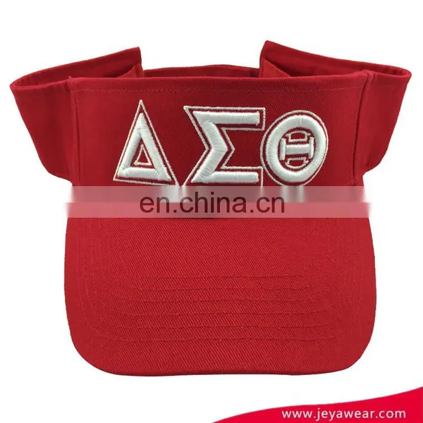 Custom Embroidered Wholesale Cotton Women's Fashion Adjustable Golf Sun Visor photo-5