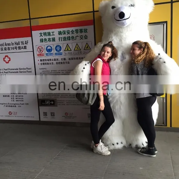 HI CE Customized Adult Inflatable Polar Bear Costume Mascot photo-4