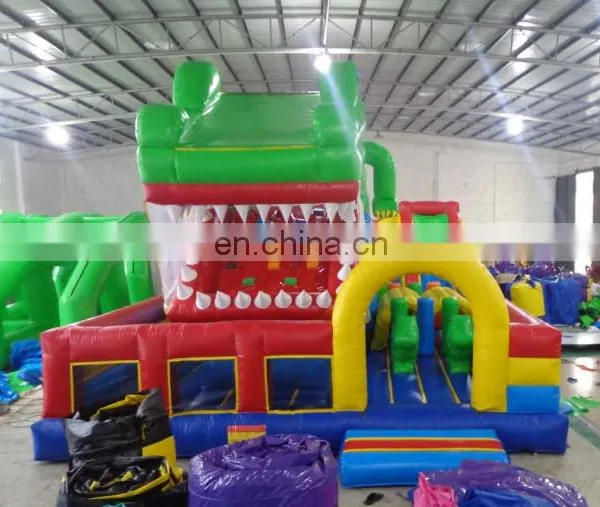 Crocodile Inflatable Fun City, Bounce House With Slide, Inflatable Bounce Castle For Amusement Park photo-5