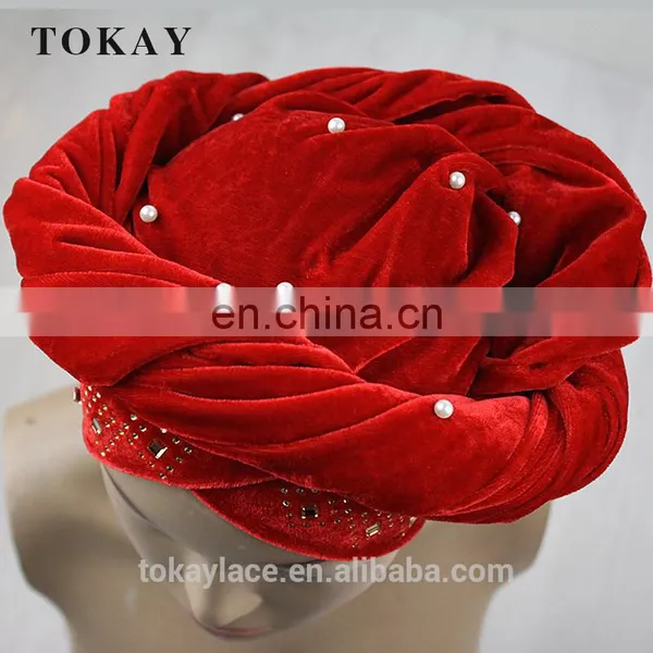 2017 Wholesale Velvet Turban Headtie for Party photo-2