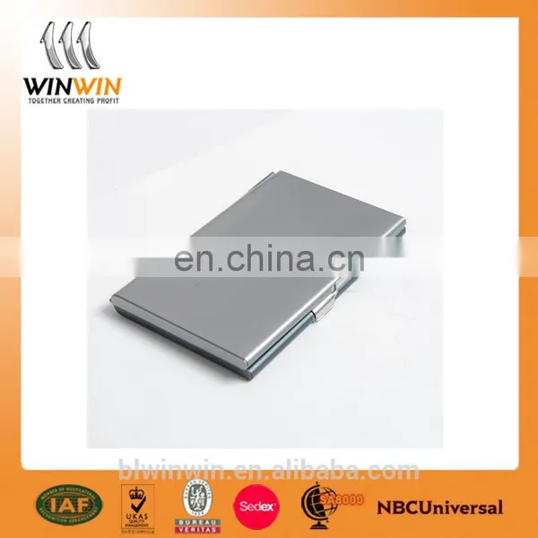 Silver Aluminum Business Card Case With Mirror photo-2