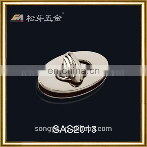 Durable Handbag Hardware Lock, Shiny Zinc Alloy Lock Hardware For Lady Lock photo-3