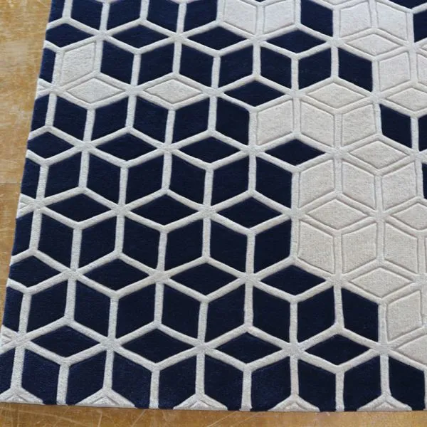 2018 Stereoscopic Cut Pile Carpet Red Geometric Pattern Rugs For Living Room photo-5