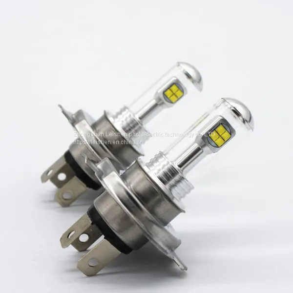 The Lens Design Fashion Poly LED Motorcycle LED Headlight H4H7 Fog Light Bulb photo-4