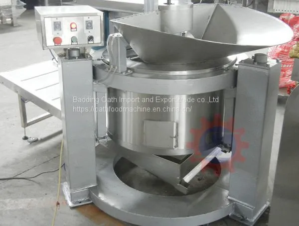 Fried food deoiling machine (bottom discharge)   Industrial coal-fired fryer   custom Industrial gas fryer factory